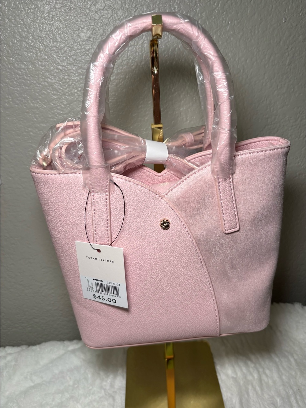 🩷 LC Lauren Conrad Pink Mini Crossbody Bag And Cardholder NWT - Picture 2 of 13